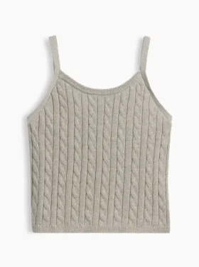 Παιδικό πουλόβερ με πλεκτό μοτίβο «cable-knit» τύπου καμί