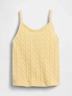 Παιδικό πουλόβερ με πλεκτό μοτίβο «cable-knit» τύπου καμί