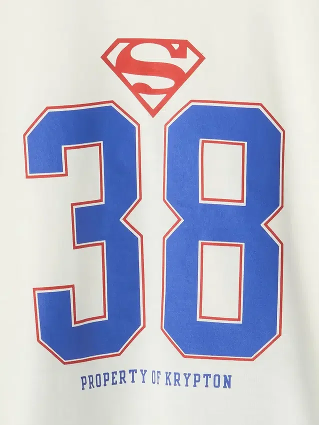 Παιδικό σετ πυτζάμας με φαρδιά παντελόνια «Superman» από ανακυκλωμένο ύφασμα