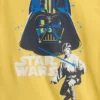 Παιδικό σετ πυτζάμας Star Wars από βιολογικό βουρτσισμένο βαμβάκι με σορτς