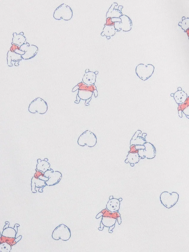 Παιδικό σετ πυτζάμας Winnie the Pooh από βιολογικό βουρτσισμένο βαμβάκι με σορτς