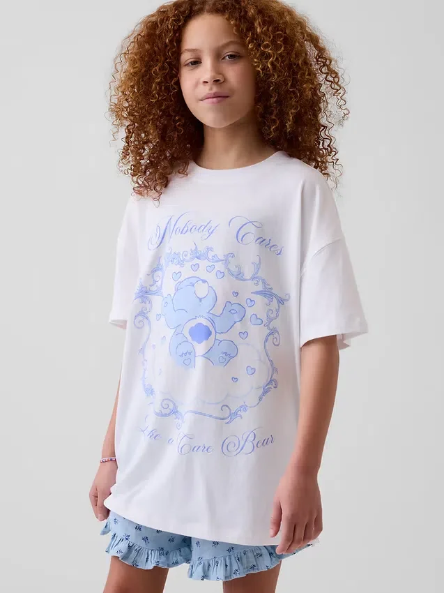 Παιδικό T-shirt Care Bears σε oversized μέγεθος