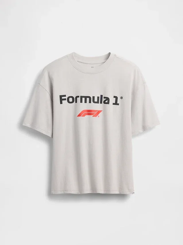 Παιδικό T-shirt Formula 1 με γραφικά σε oversized γραμμή