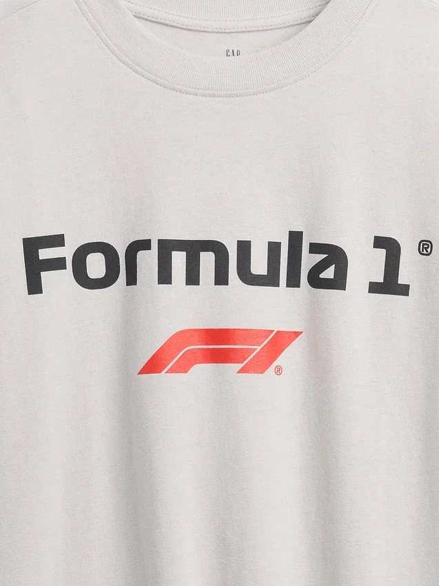 Παιδικό T-shirt Formula 1 με γραφικά σε oversized γραμμή