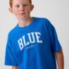 Παιδικό T-shirt Get Blue με χαλαρό λογότυπο