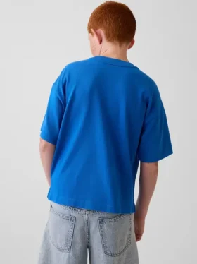 Παιδικό T-shirt Get Blue με χαλαρό λογότυπο