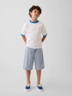 Παιδικό T-shirt Get Blue με χαλαρό λογότυπο