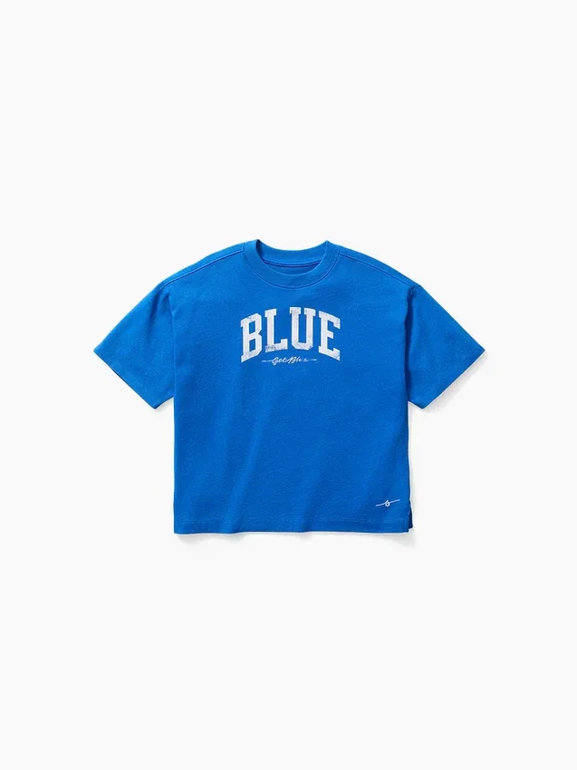 Παιδικό T-shirt Get Blue με χαλαρό λογότυπο
