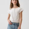 Παιδικό T-shirt Henley με μανίκια Raglan
