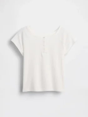 Παιδικό T-shirt Henley με μανίκια Raglan