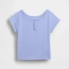 Παιδικό T-shirt Henley με μανίκια Raglan