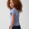Παιδικό T-shirt Henley με μανίκια Raglan