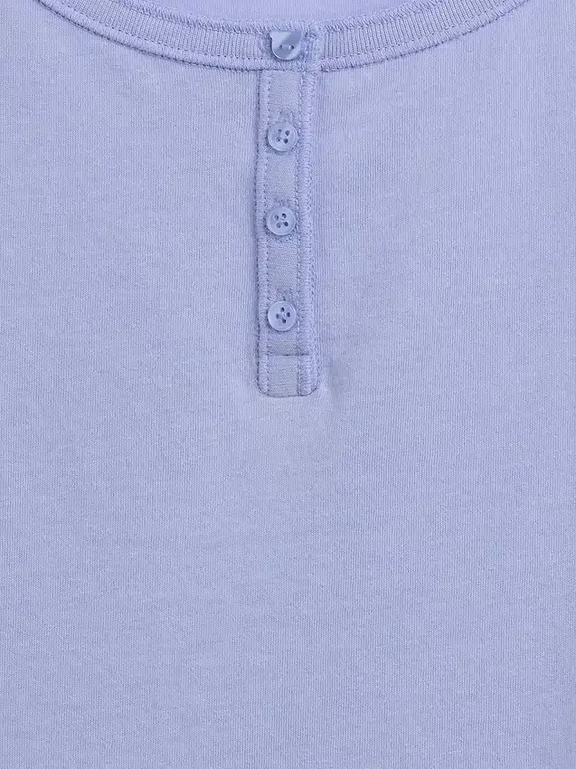 Παιδικό T-shirt Henley με μανίκια Raglan
