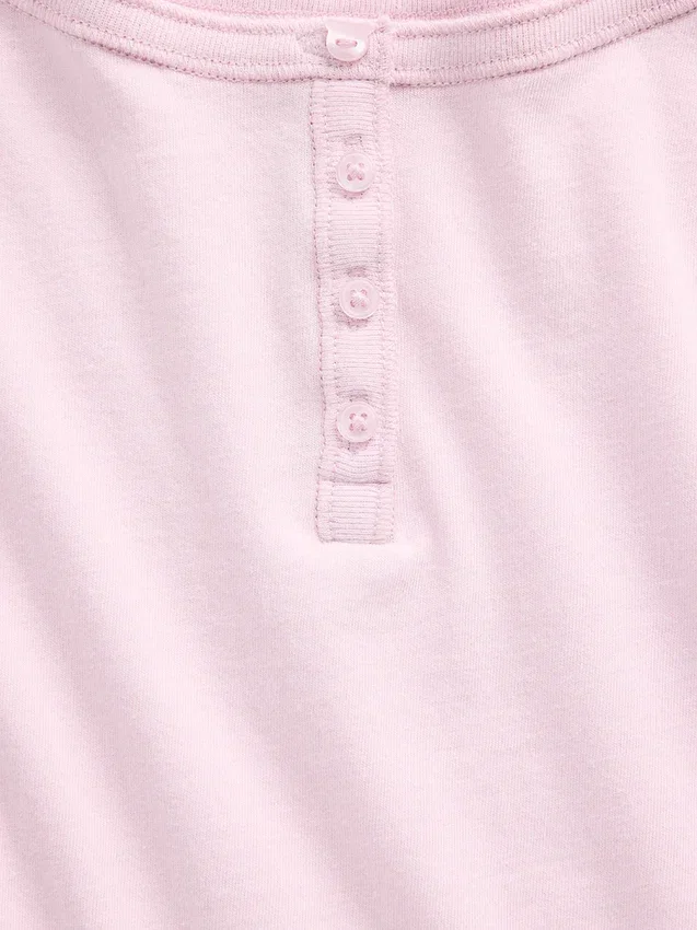 Παιδικό T-shirt Henley με μανίκια Raglan