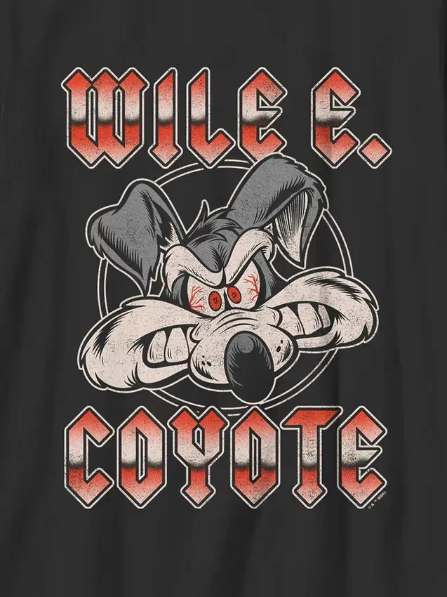 Παιδικό T-shirt Looney Tunes με μεταλλικό γραφικό Wile E