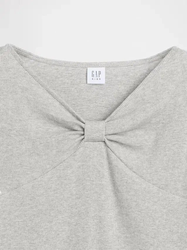 Παιδικό T-shirt με φιόγκο στο λαιμό