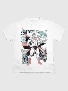 Παιδικό T-shirt με γραφικά από κόμικς του Σούπερμαν