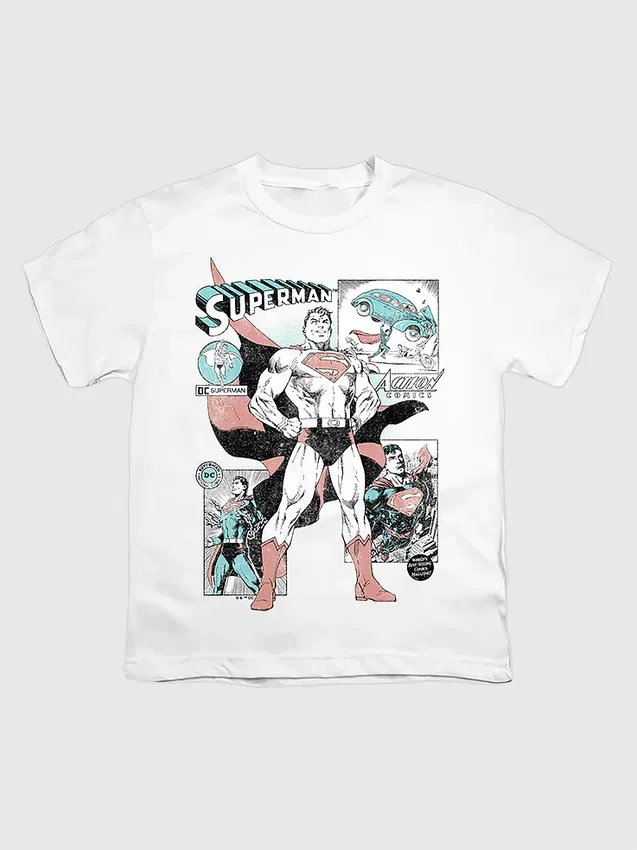 Παιδικό T-shirt με γραφικά από κόμικς του Σούπερμαν