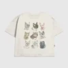 Παιδικό T-shirt με γραφικά «Cat Faces»