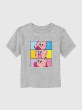Παιδικό T-shirt με γραφικά «Nintendo Kirby Panels»