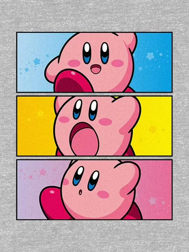 Παιδικό T-shirt με γραφικά «Nintendo Kirby Panels»
