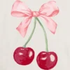 Παιδικό T-shirt με γραφικό «Cherry Bow»