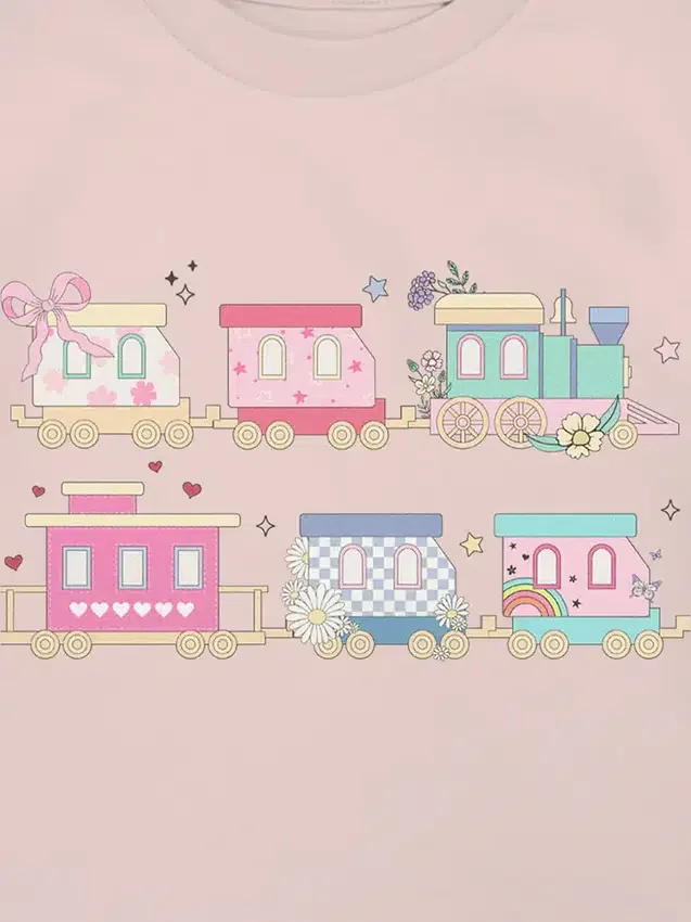 Παιδικό T-shirt με γραφικό «Colorful Train»