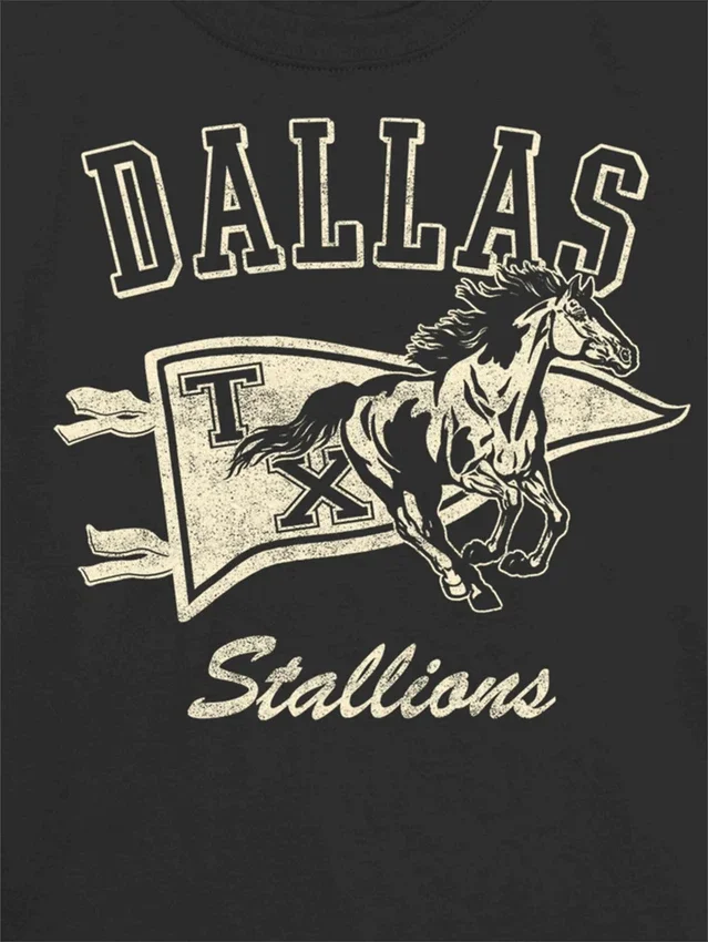 Παιδικό T-shirt με γραφικό «Dallas Stallions»