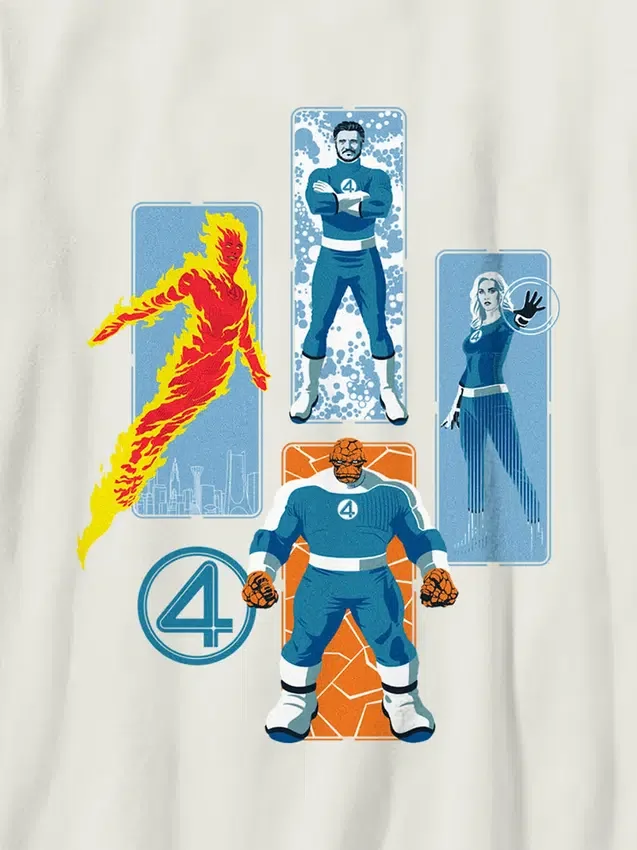 Παιδικό T-shirt με γραφικό «Fantastic Four Family»