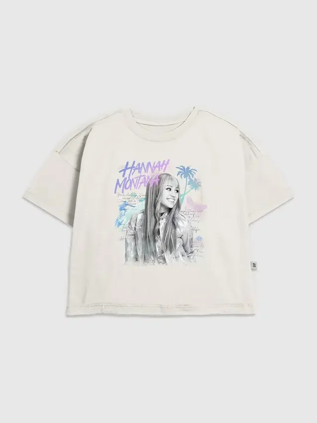 Παιδικό T-shirt με γραφικό «Hannah Montana Beach Vibes»