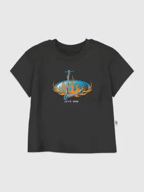 Παιδικό T-shirt με γραφικό «Lets Ride»