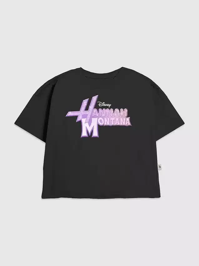 Παιδικό T-shirt με γραφικό λογότυπο Hannah Montana Glam