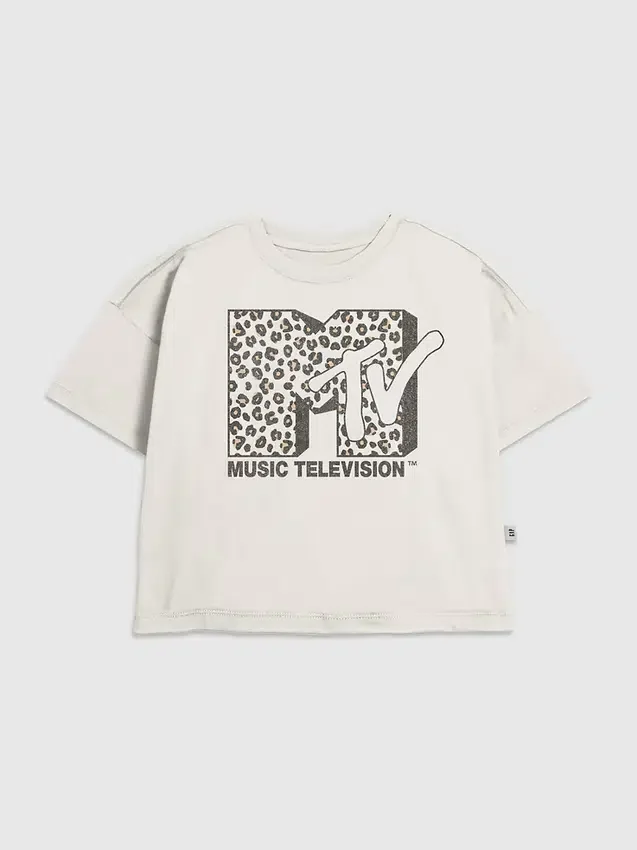 Παιδικό T-shirt με γραφικό λογότυπο MTV Leopard
