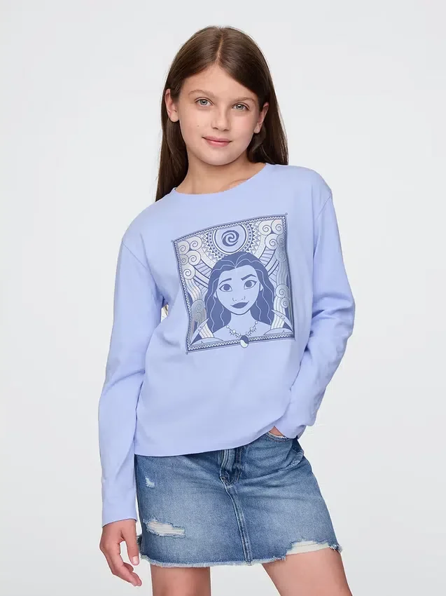 Παιδικό T-shirt με γραφικό «Moana» από τη σειρά GAP × Disney