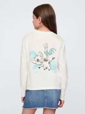 Παιδικό T-shirt με γραφικό «Moana» από τη σειρά GAP × Disney