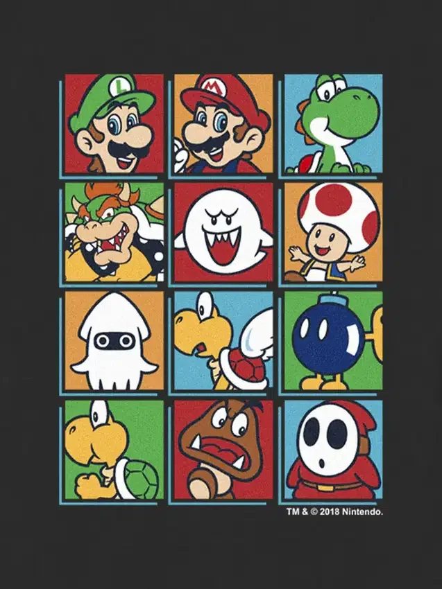 Παιδικό T-shirt με γραφικό «Nintendo Character Box up»