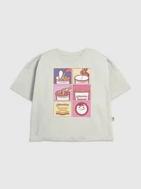 Παιδικό T-shirt με γραφικό σχέδιο «Maruchan Noodle Grid»