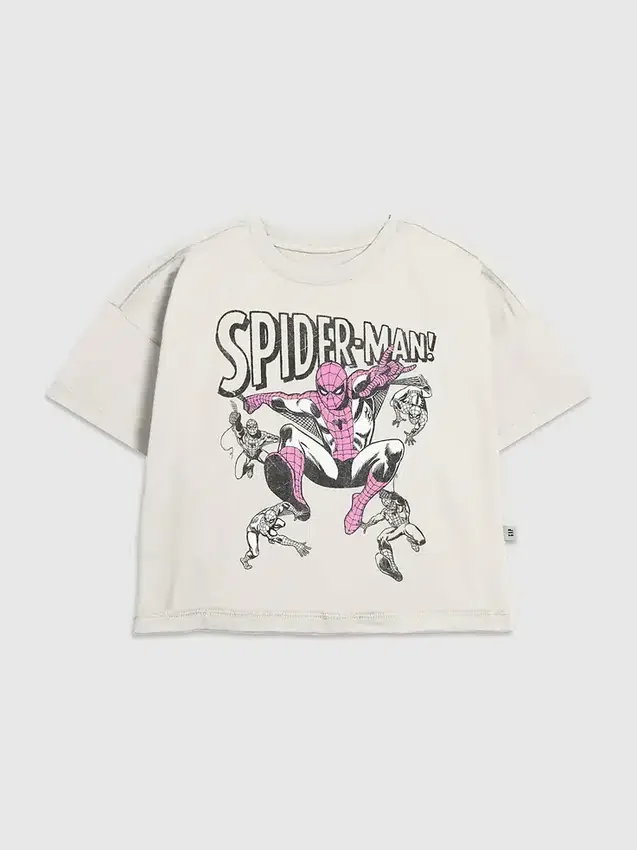 Παιδικό T-shirt με γραφικό «Spider-Man Vintage Poses»