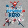 Παιδικό T-shirt με γραφικό «Spiderman Birthday Hero»