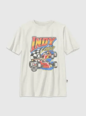 Παιδικό T-shirt με γραφικό «Swoosh» Indy 500