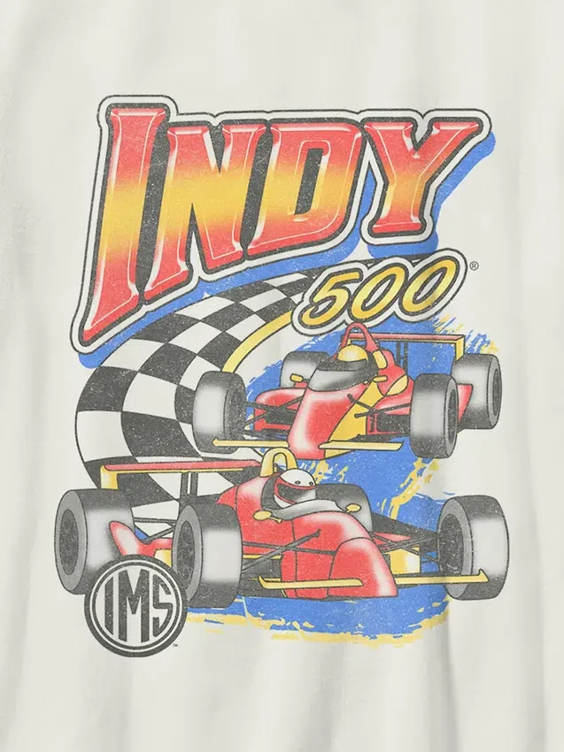 Παιδικό T-shirt με γραφικό «Swoosh» Indy 500