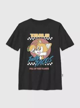 Παιδικό T-shirt με γραφικό «Tails Tacos» του Sonic the Hedgehog