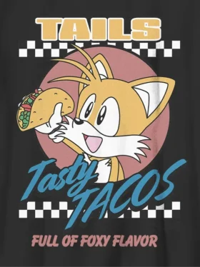 Παιδικό T-shirt με γραφικό «Tails Tacos» του Sonic the Hedgehog