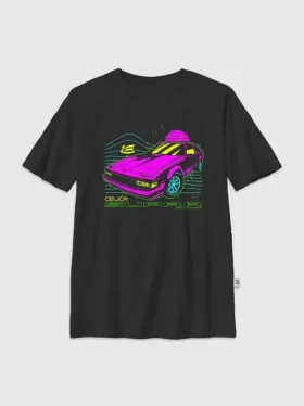 Παιδικό T-shirt με γραφικό «Toyota Supra Neon»