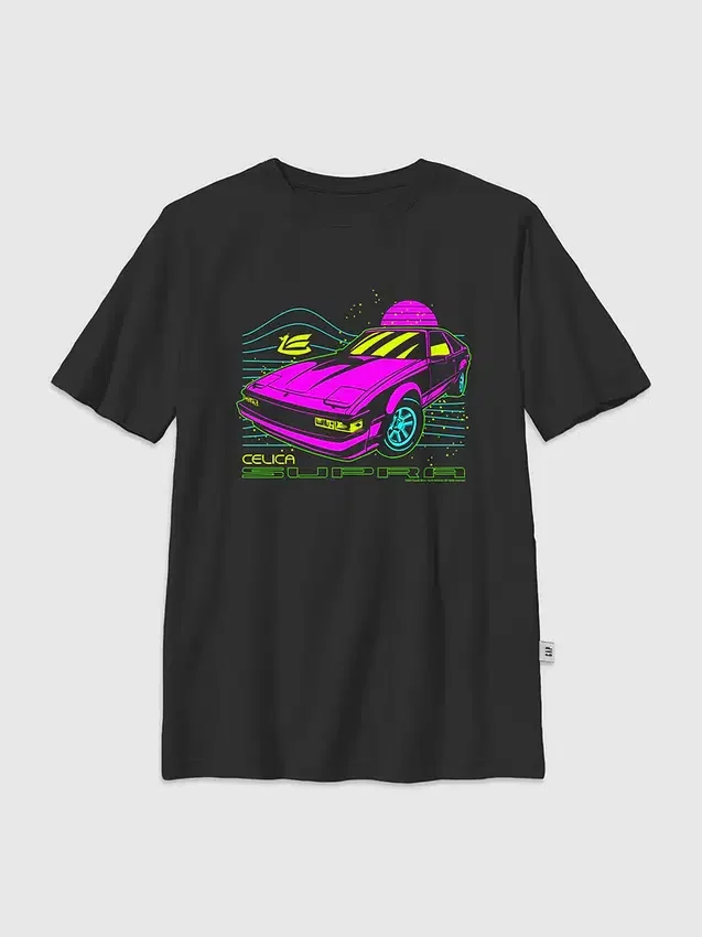 Παιδικό T-shirt με γραφικό «Toyota Supra Neon»