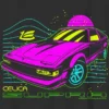 Παιδικό T-shirt με γραφικό «Toyota Supra Neon»