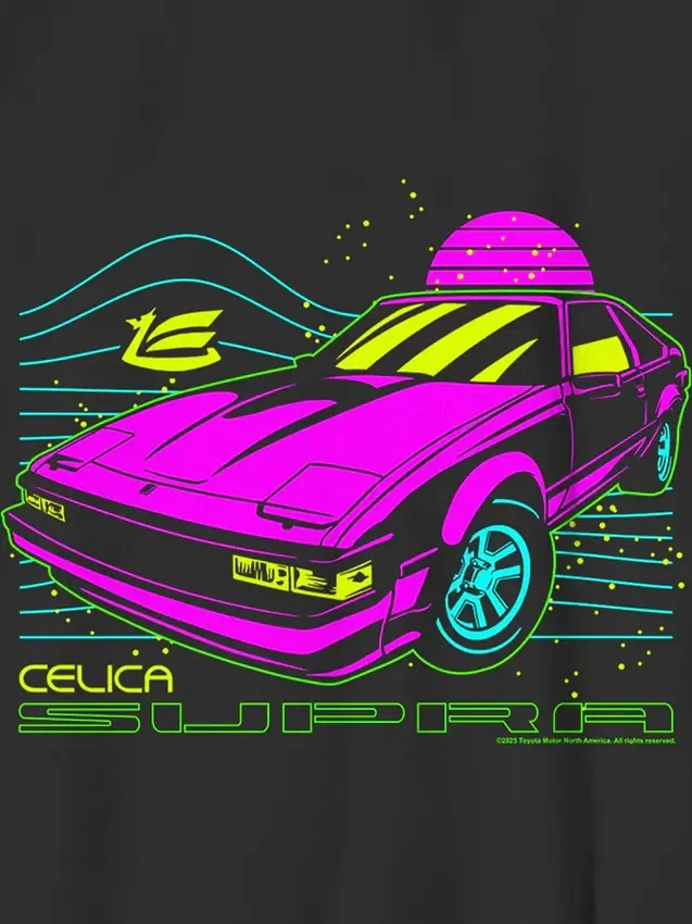 Παιδικό T-shirt με γραφικό «Toyota Supra Neon»