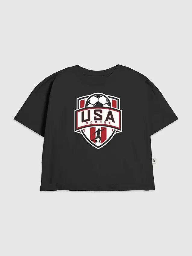 Παιδικό T-shirt με γραφικό «Us Soccer Shield»