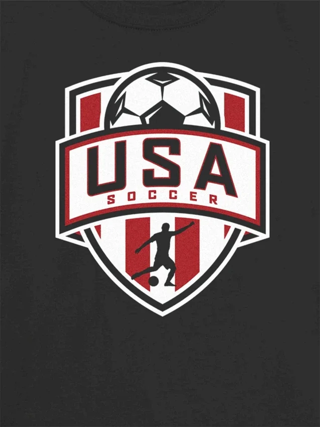 Παιδικό T-shirt με γραφικό «Us Soccer Shield»