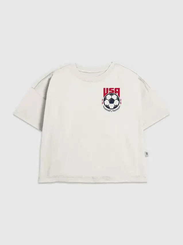 Παιδικό T-shirt με γραφικό «Usa Soccer Crest»